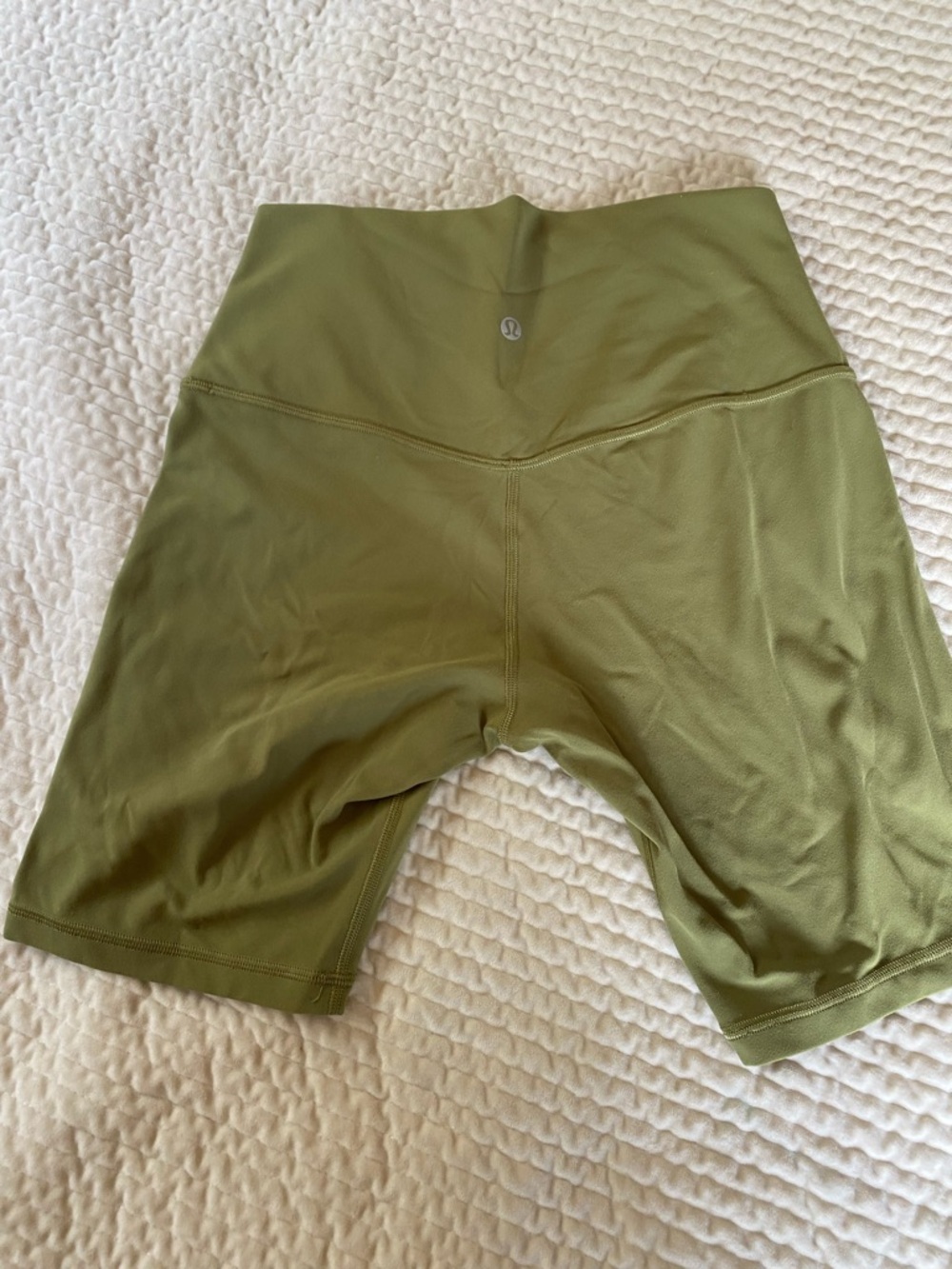 lululemon athletica Olive Green High-Rise Bike Shorts